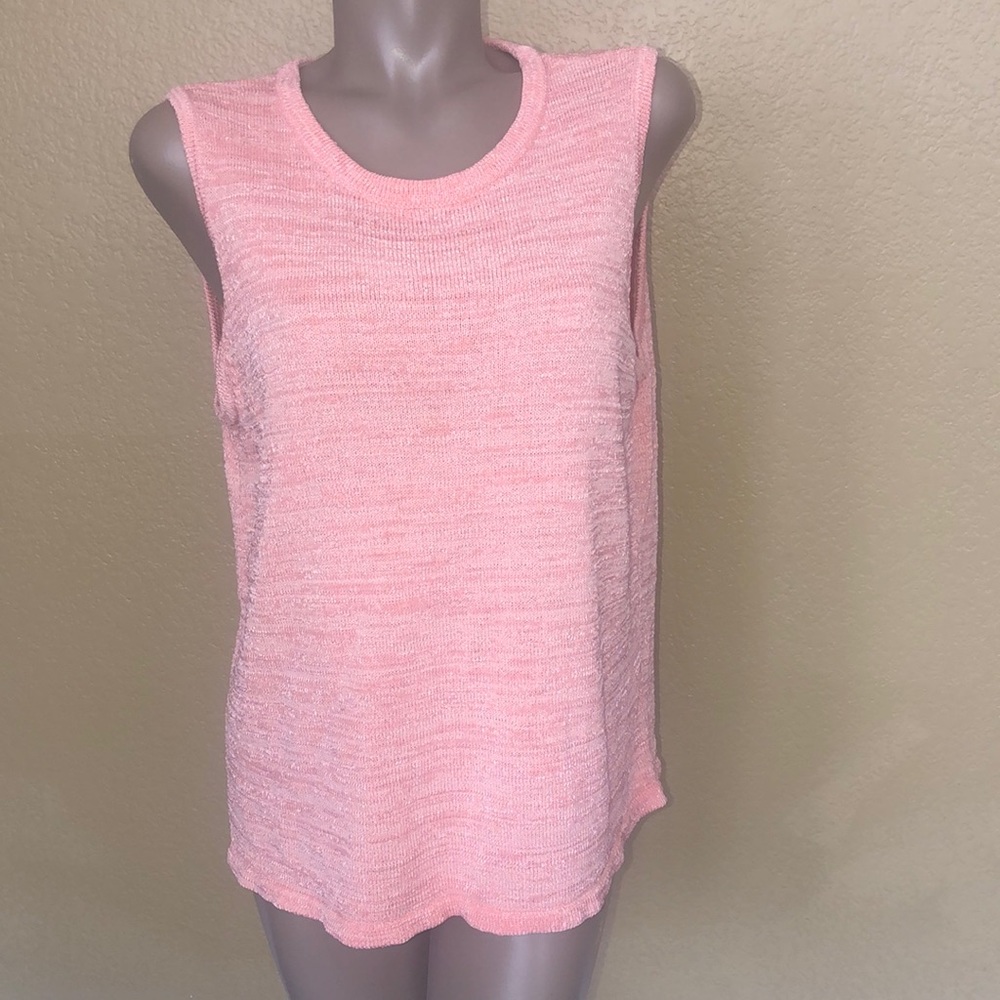 Elaina by Tanner Orange Knit Sleeveless Top - 2